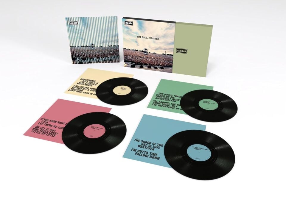 OASIS - TIME FLIES 1994-2009 (2010) - 4xLP COMPILATION 2025 EDITION BOX SET SIFIR PLAK