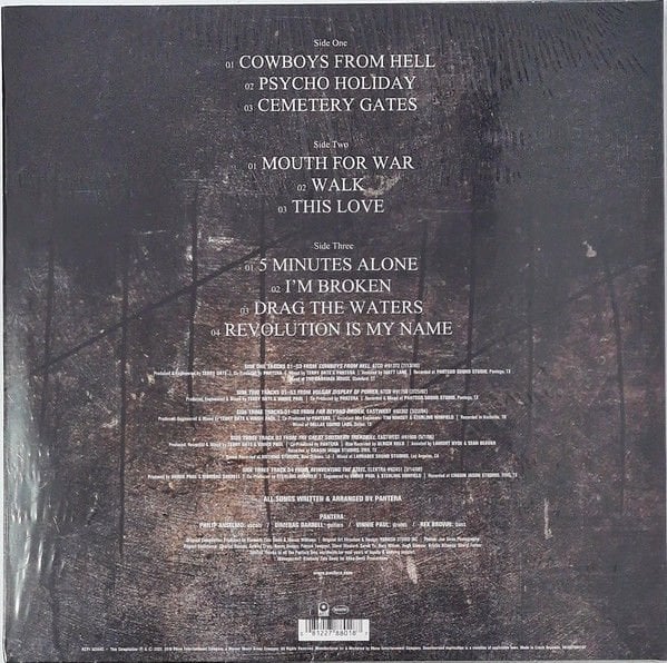 PANTERA – BEST OF / 1990-2000: A DECADE OF DOMINATION (2022) - BLACK ICE TRANSPARENT VINYL LP SIFIR PLAK