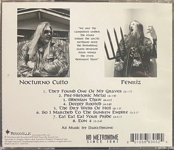 DARKTHRONE – PRE-HISTORIC METAL (2026) - CD JEWEL CASE AMBALAJINDA SIFIR