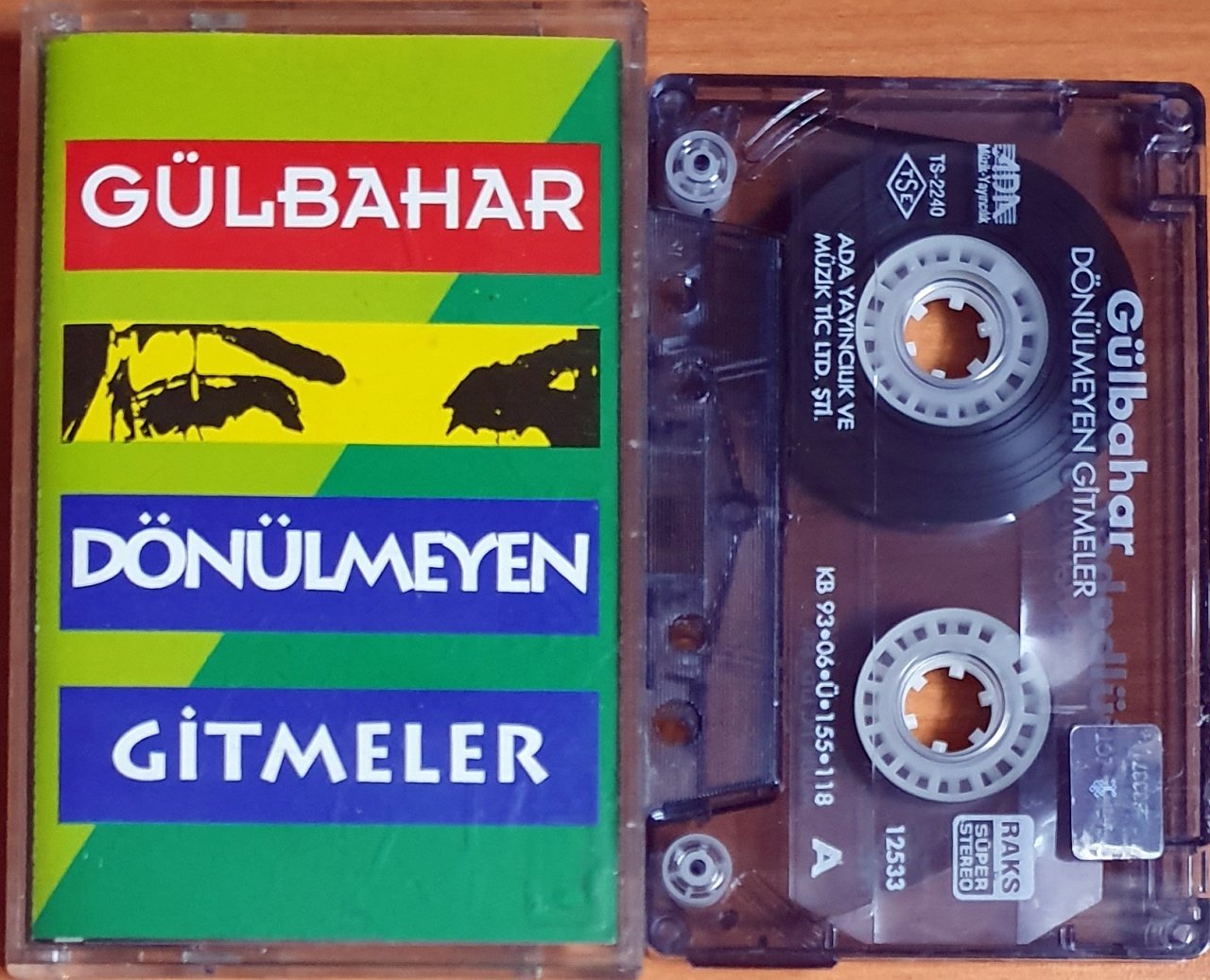 GÜLBAHAR - DÖNÜLMEYEN GİTMELER (1993) - KASET ADA MÜZİK 2.EL