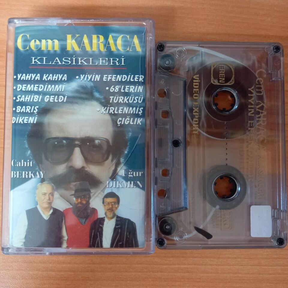 CEM KARACA - KLASİKLERİ / CAHİT BERKAY, UĞUR DİKMEN (1990) - KASET 2.EL