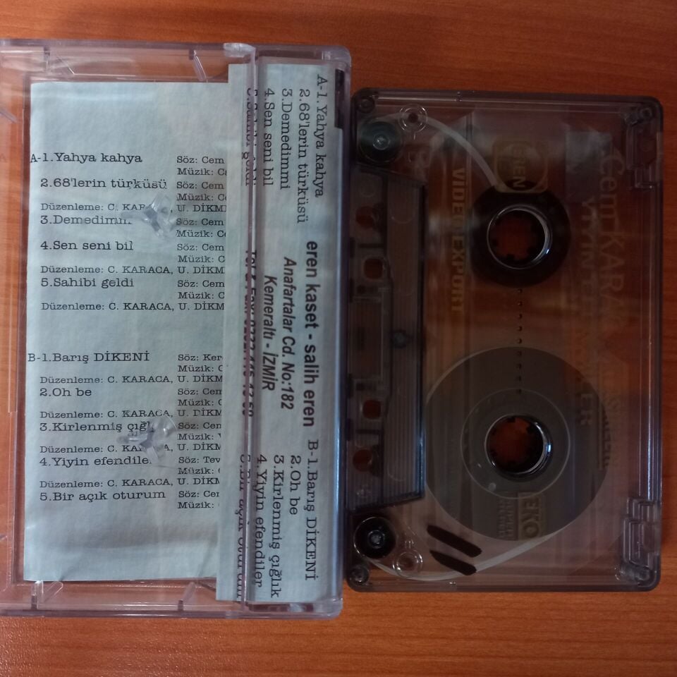 CEM KARACA - KLASİKLERİ / CAHİT BERKAY, UĞUR DİKMEN (1990) - KASET 2.EL