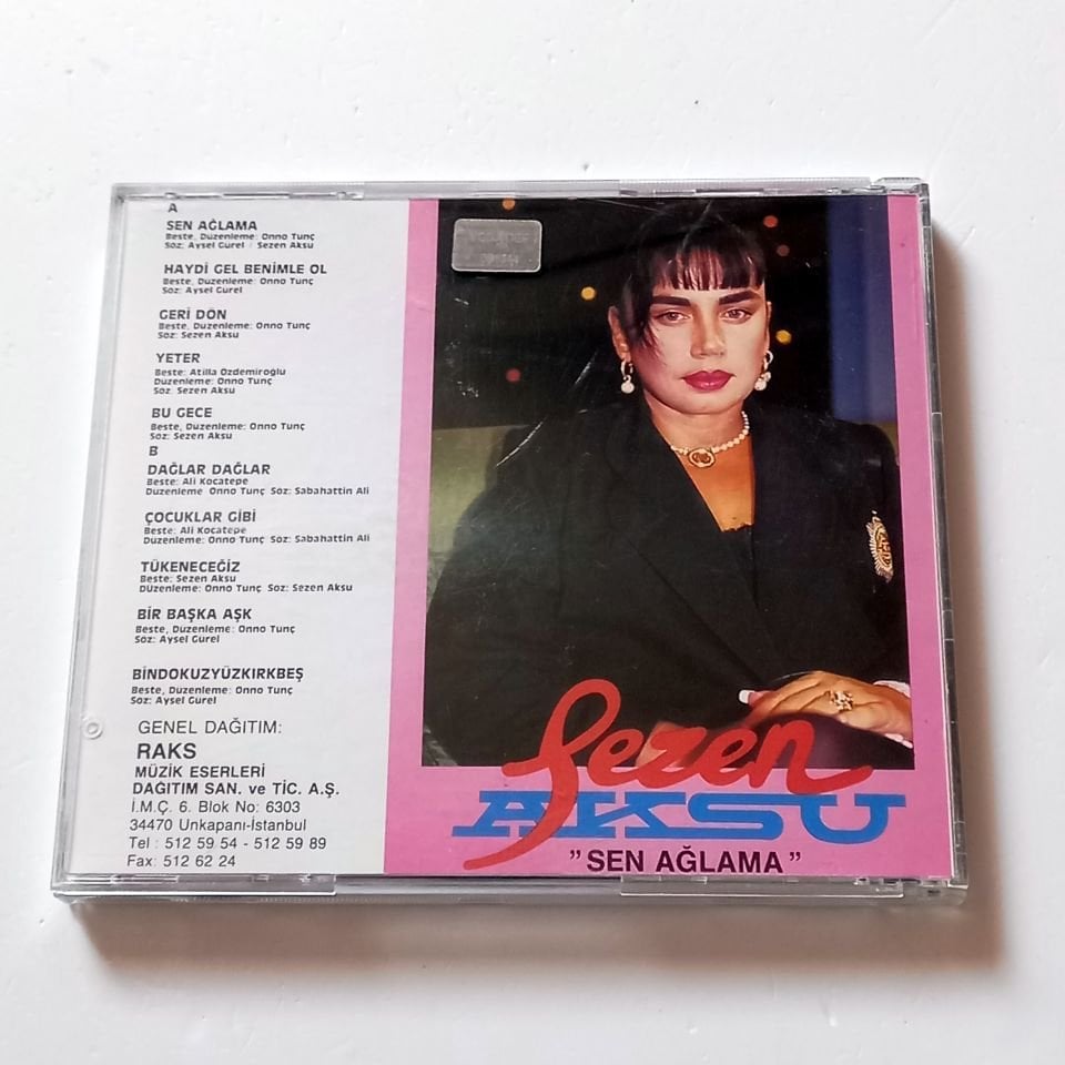 SEZEN AKSU - SEN AĞLAMA - CD SEMBOL PLAK İKİNCİ EL