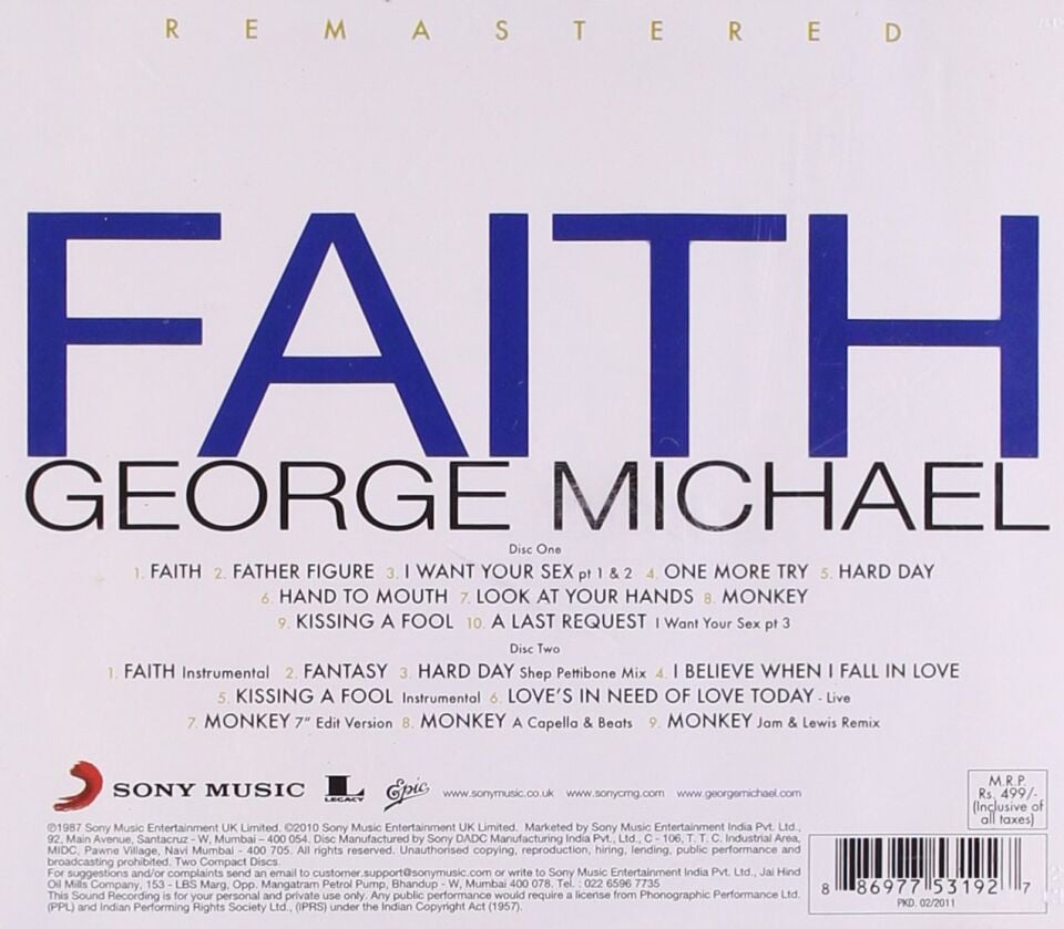 GEORGE MICHAEL - FAITH (1987) - 2xCD 2010 EDITION / AMBALAJINDA SIFIR