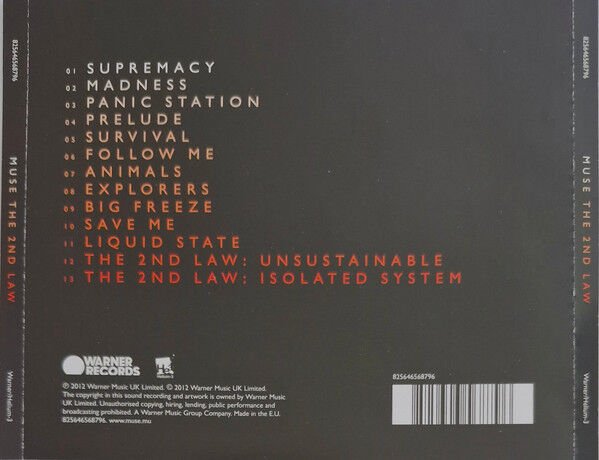 MUSE – THE 2ND LAW (2012) - CD JEWEL CASE AMBALAJINDA SIFIR