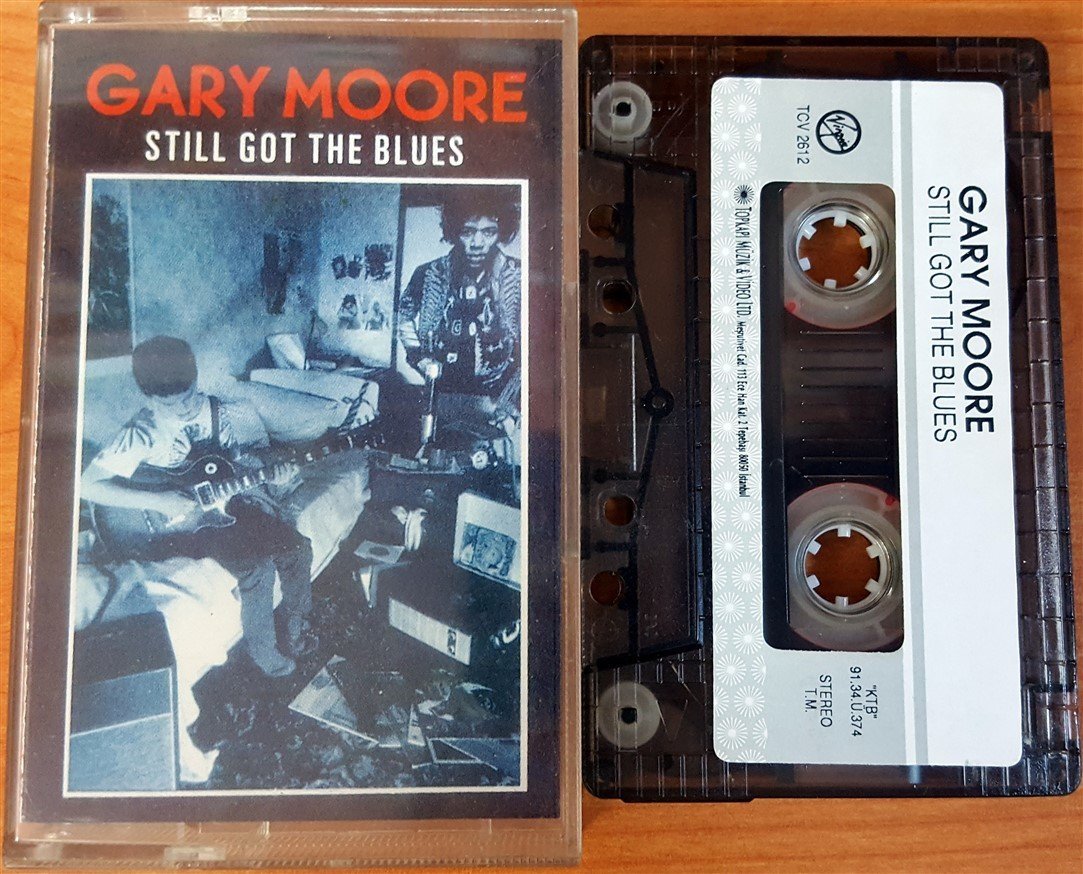 GARY MOORE - STILL GOT THE BLUES (1991) TOPKAPI CASSETTE MADE IN TURKEY ''USED'' PAPER LABEL