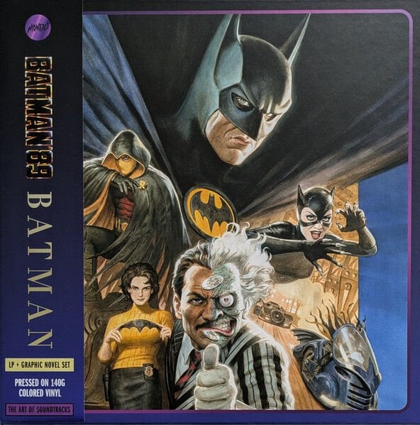 BATMAN '89 - SOUNDTRACK / DANNY ELFMAN (1989) - 2xLP 2024 COLOURED EDITION + GRAPHIC NOVEL BOX SET SIFIR PLAK