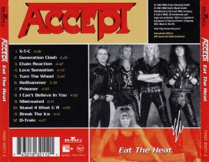 ACCEPT – EAT THE HEAT (1989) CD AMBALAJINDA SIFIR