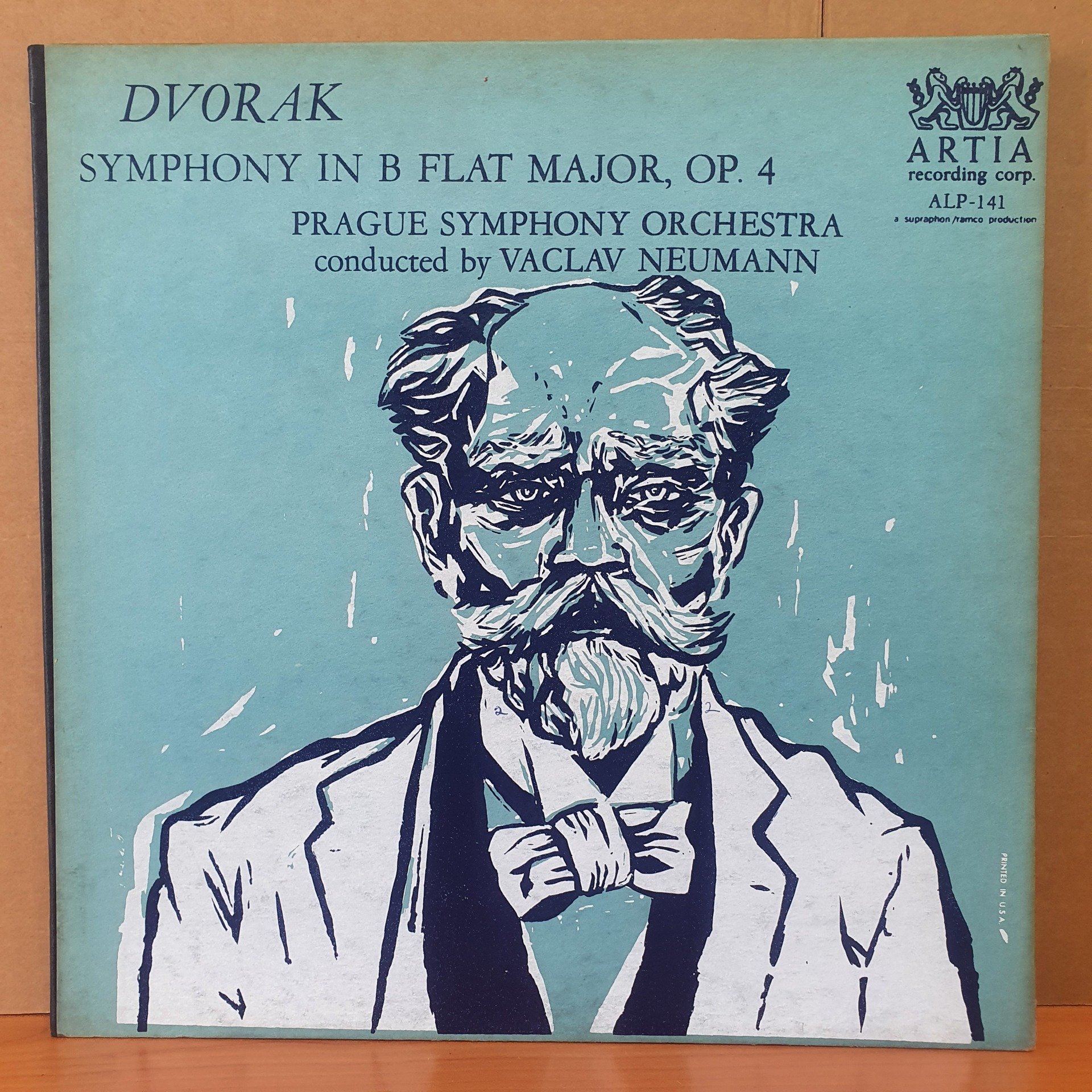 DVORAK: SYMPHONY IN B FLAT MAJOR, OP. 4 / PRAGUE SYMPHONY ORCHESTRA, VACLAV NEUMANN (1960) - LP 2.EL PLAK