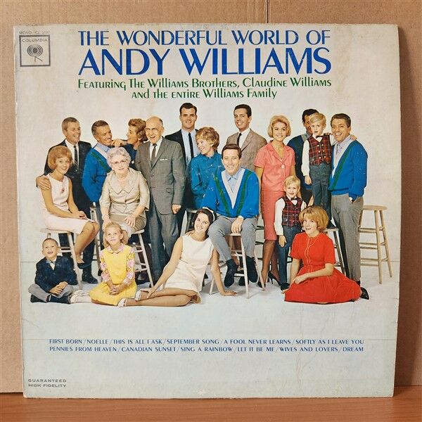 ANDY WILLIAMS – THE WONDERFUL WORLD OF ANDY WILLIAMS (1964) - LP 2.EL PLAK