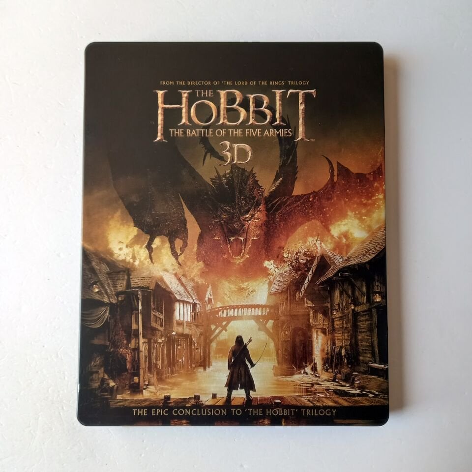 THE HOBBIT: THE BATTLE OF THE FIVE ARMIES 3D - IAN MCKELLEN, MARTIN FREEMAN, RICHARD ARMITAGE - YÖN.: PETER JACKSON - 4BLU-RAY 3D STEELBOOK METAL KUTU 2.EL