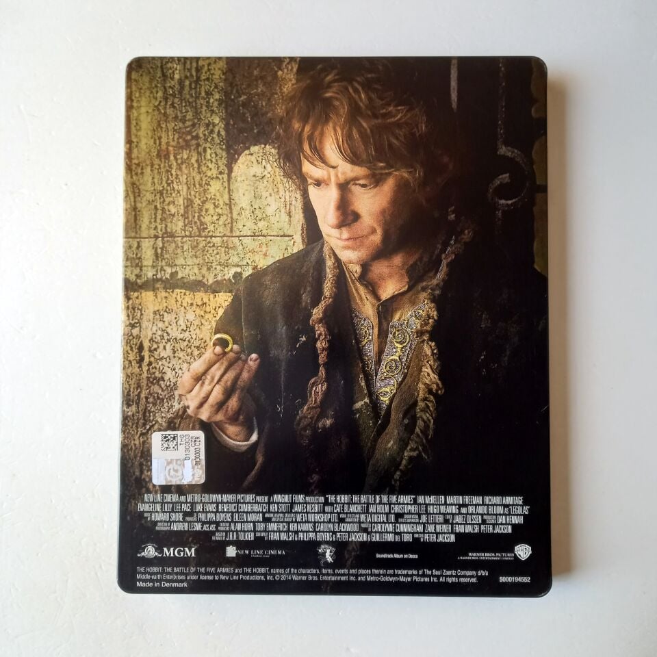 THE HOBBIT: THE BATTLE OF THE FIVE ARMIES 3D - IAN MCKELLEN, MARTIN FREEMAN, RICHARD ARMITAGE - YÖN.: PETER JACKSON - 4BLU-RAY 3D STEELBOOK METAL KUTU 2.EL