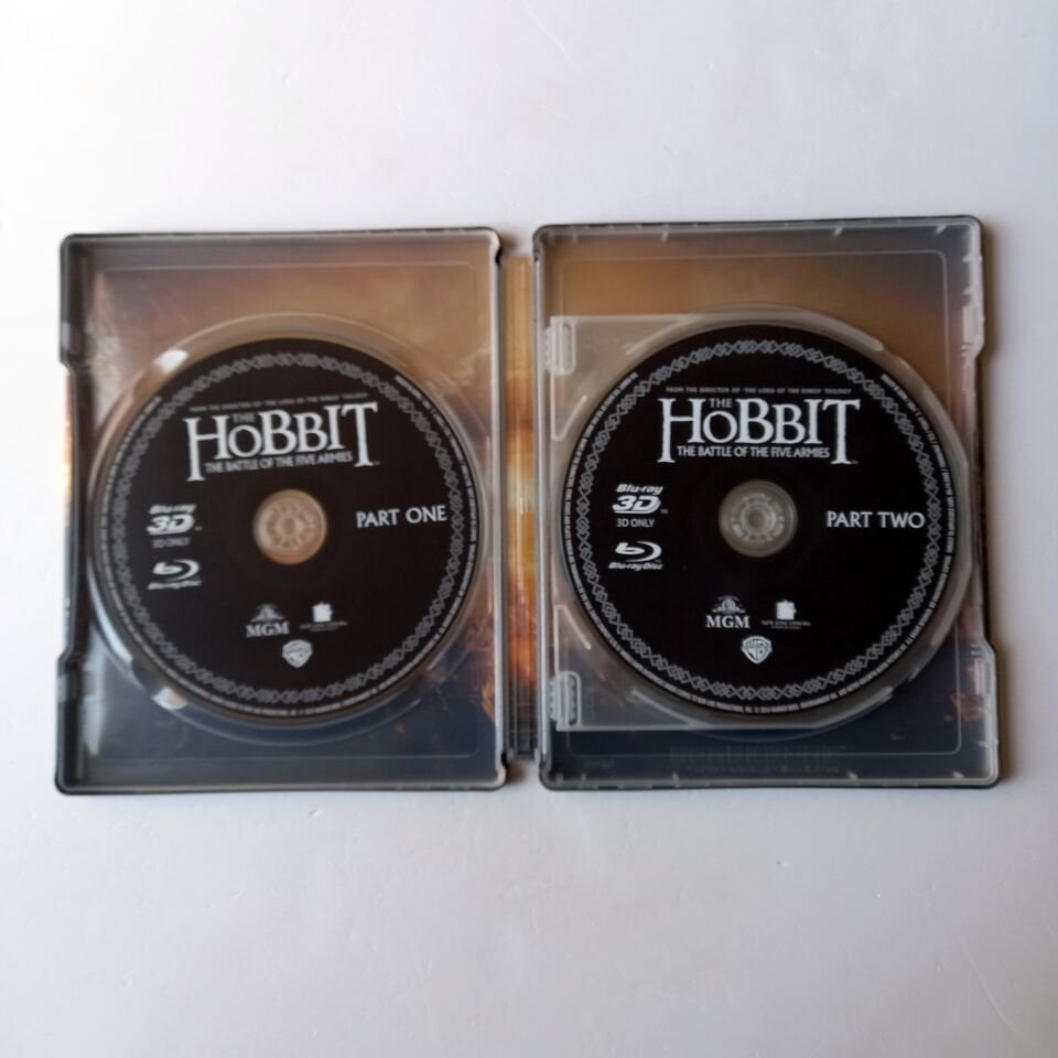 THE HOBBIT: THE BATTLE OF THE FIVE ARMIES 3D - IAN MCKELLEN, MARTIN FREEMAN, RICHARD ARMITAGE - YÖN.: PETER JACKSON - 4BLU-RAY 3D STEELBOOK METAL KUTU 2.EL