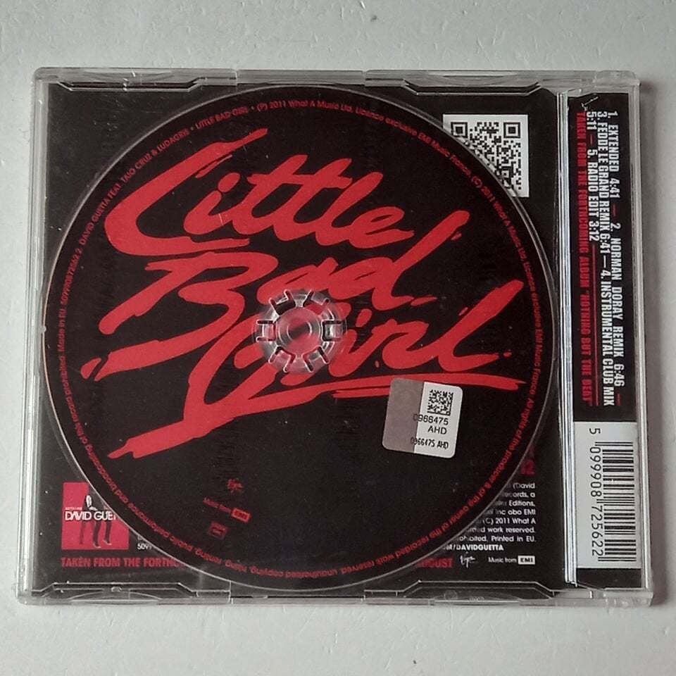 DAVID GUETTA FEATURING TAIO CRUZ & LUDACRIS – LITTLE BAD GIRL / REMIXES (2011) - CD MAXI-SINGLE AMBALAJINDA SIFIR
