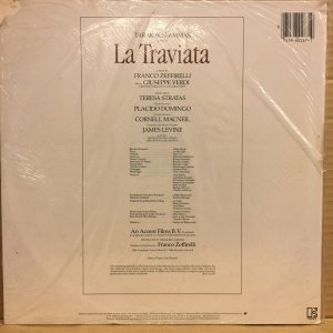 VERDI - LA TRAVIATA / FRANCO ZEFFIRELLI FILM SOUNDTRACK / TERESA STRATAS PLACIDO DOMINGO JAMES LEVINE (1983) - 2LP DÖNEM BASKI SIFIR PLAK