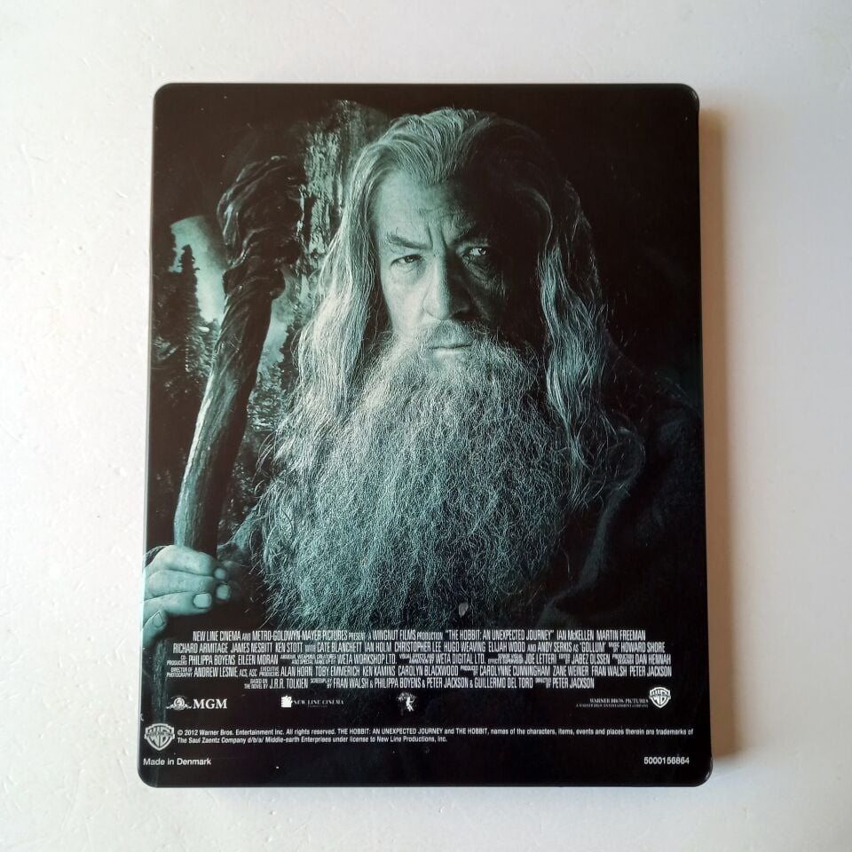 DER HOBBIT: EINE UNERWARTETE REISE / THE HOBBIT: AN UNEXPECTED JOURNEY - IAN MCKELLEN, MARTIN FREEMAN, RICHARD ARMITAGE - YÖN.: PETER JACKSON - 2BLU-RAY STEELBOOK METAL KUTU 2.EL