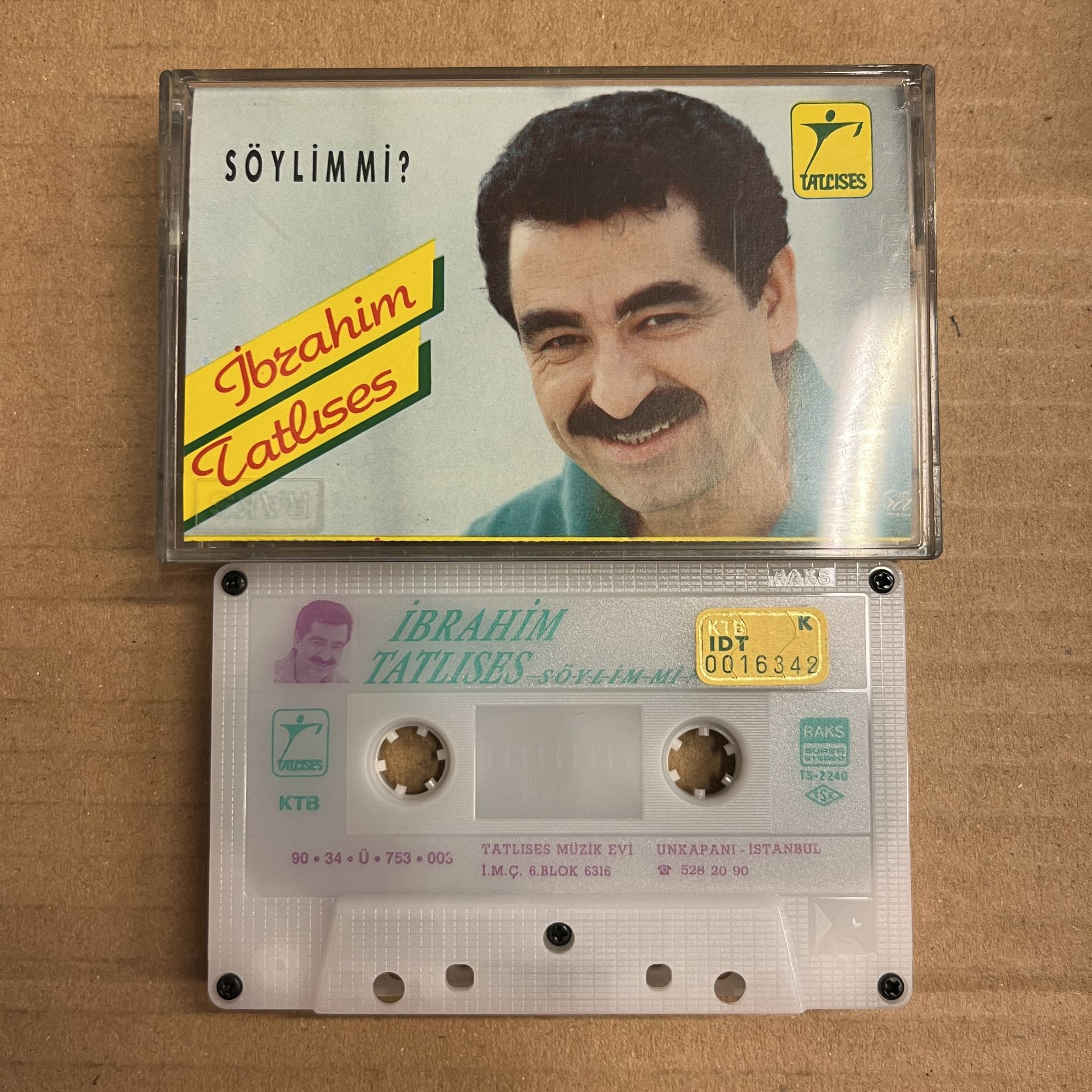 İBRAHİM TATLISES - SÖYLİM Mİ? (1990) - KASET 2.EL