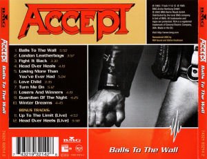 ACCEPT – BALLS TO THE WALL (1983) CD AMBALAJINDA SIFIR