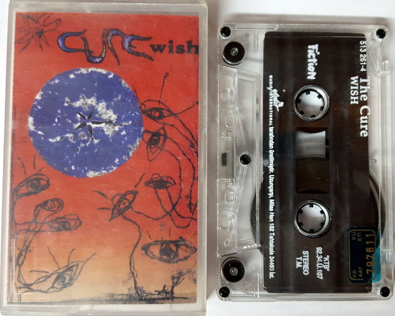CURE - WISH (1992) YONCA CASSETTE MADE IN TURKEY ''USED''
