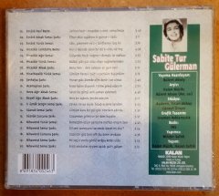 SABİTE TUR GÜLERMAN KALAN MÜZİK ARŞİV SERİSİ (1999) CD SIFIR