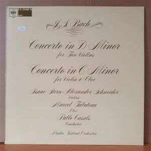 J.S. BACH:CONCERTO IN D MINOR FOR TWO VIOLINS , CONCERTO IN C MINOR FOR VIOLIN & OBOE / ISAAC STERN, ALEXANDER SCHNEIDER, MARCEL TABUTEAU, PABLO CASALS (1974) - LP 2.EL PLAK