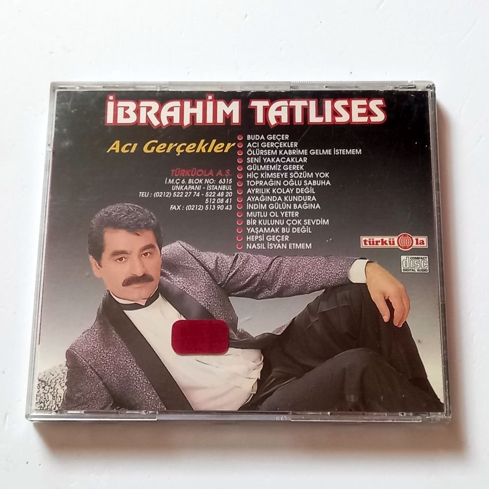 İBRAHİM TATLISES - ACI GERÇEKLER - CD TÜRKÜOLA  İKİNCİ EL