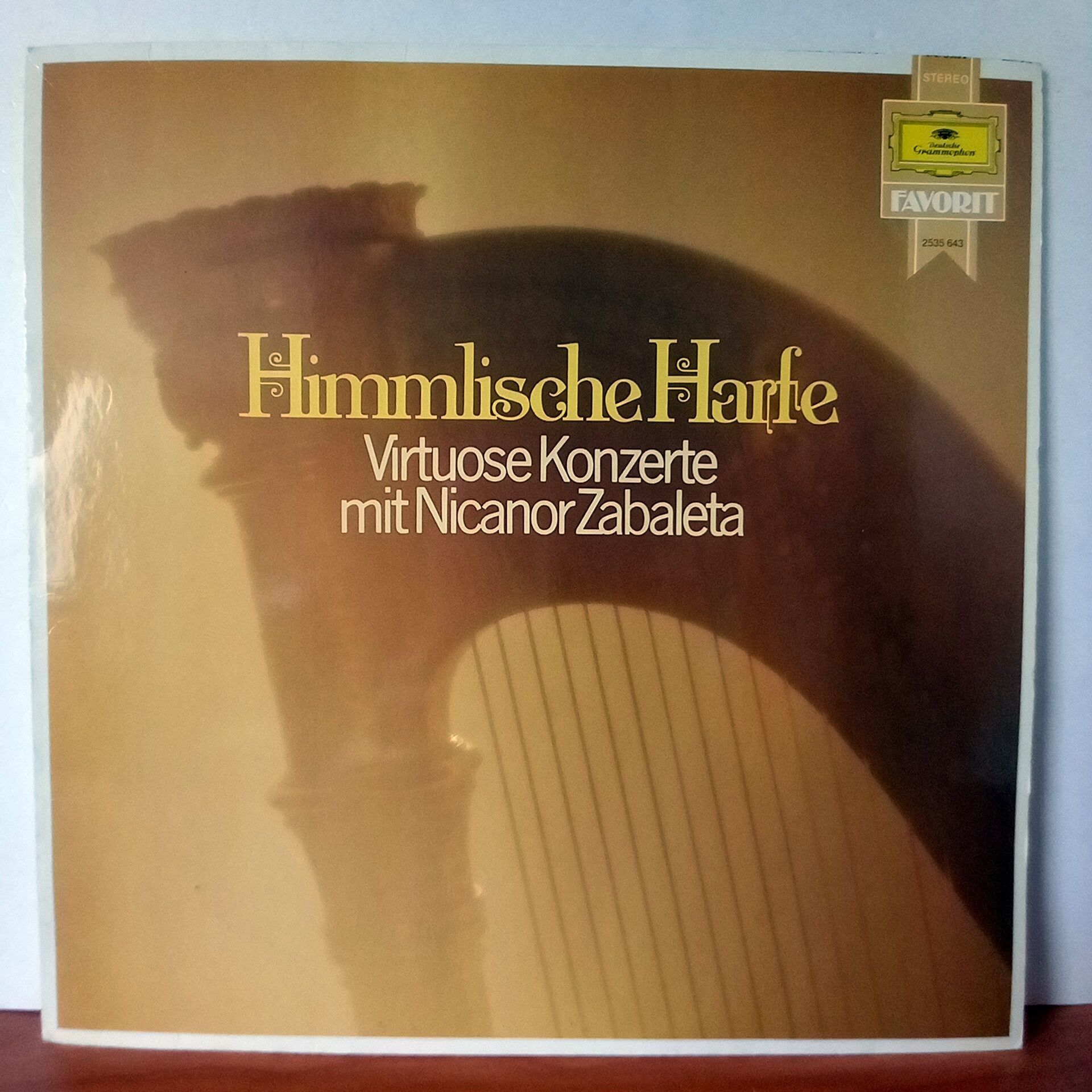 HIMMLISCHE HARFE / VIRTUOSE KONZERTE MIT NICANOR ZABALETA (1980) - LP 2.EL PLAK