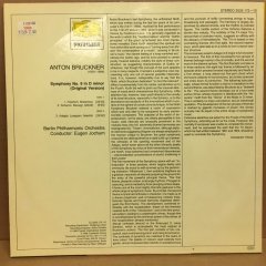 BRUCKNER SYMPHONY NO.9 EUGEN JOCHUM BERLIN PHIL. 2.EL PLAK