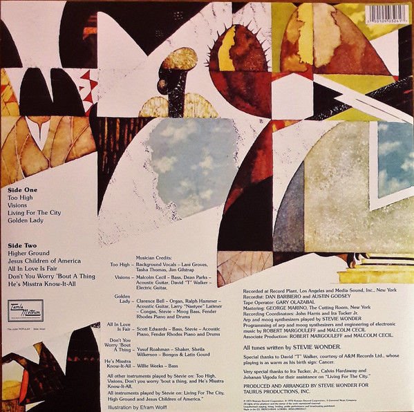 STEVIE WONDER – INNERVISIONS (1973) - LP REISSUE SIFIR PLAK