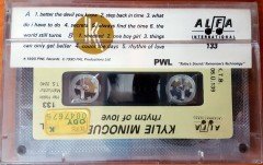 KYLIE MINOGUE - RHYTHM OF LOVE (1991) ALFA CASSETTE MADE IN TURKEY ''NEW'' PAPER LABEL