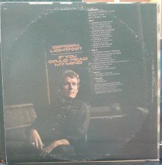 GORDON LIGHTFOOT - IF YOU COULD READ MY MIND (1970) - PLAK 2.EL
