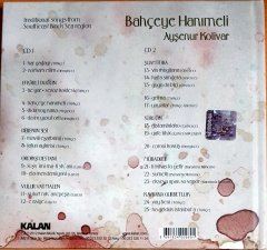 AYŞENUR KOLİVAR - BAHÇEYE HANIMELİ (2012) - 2CD KALAN MÜZİK 2.EL