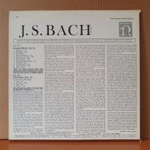 J.S. BACH: MAGNIFICAT IN D. / CANTATA NO.51 - LP 2.EL PLAK