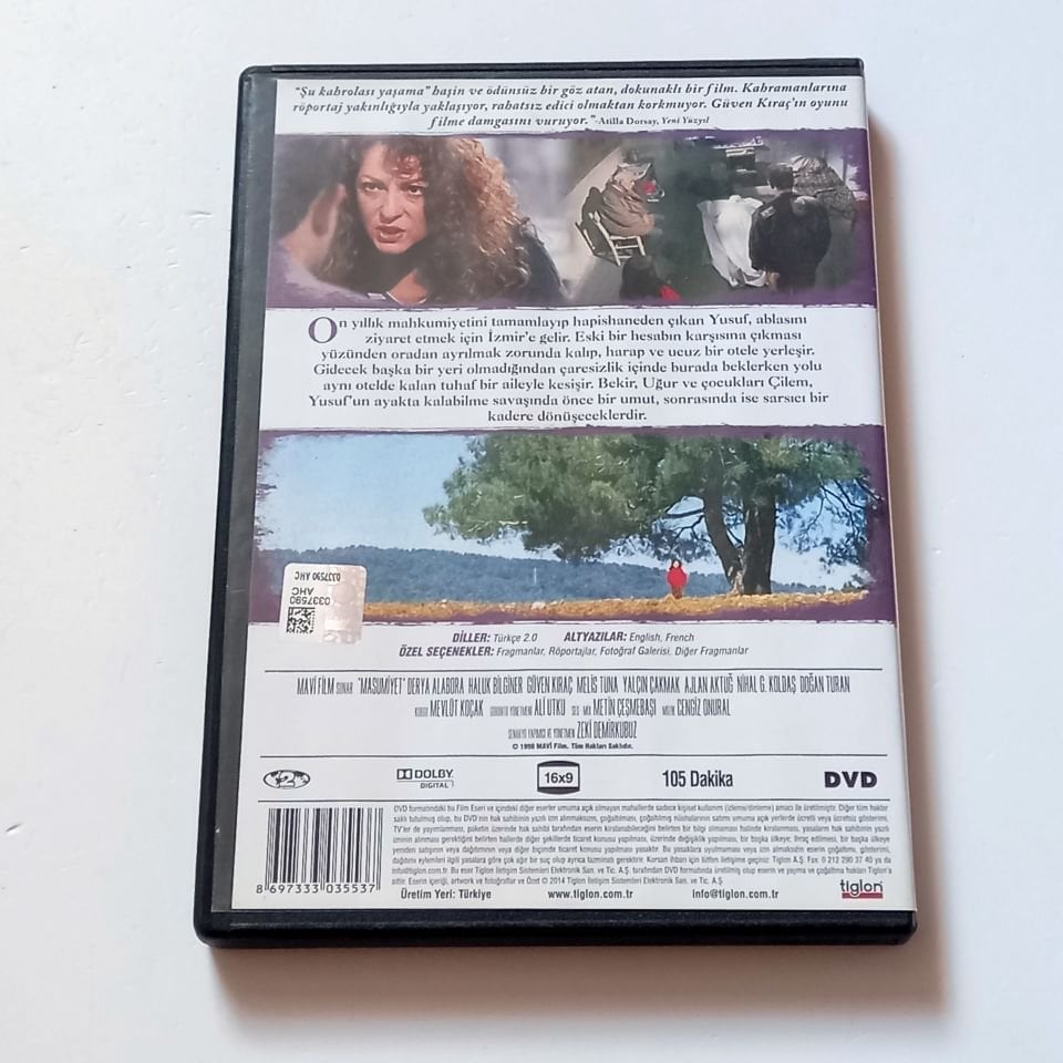 MASUMİYET - DERYA ALABORA, HALUK BİLGİ,NER, GÜVEN KIRAÇ, YÖN.: ZEKİ DEMİRKUBUZ - DVD 2.EL