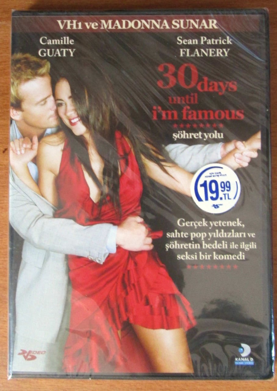 30 DAYS UNTIL I'M FAMOUS - ŞÖHRET YOLU - CAMILLE GUATY - DVD SIFIR