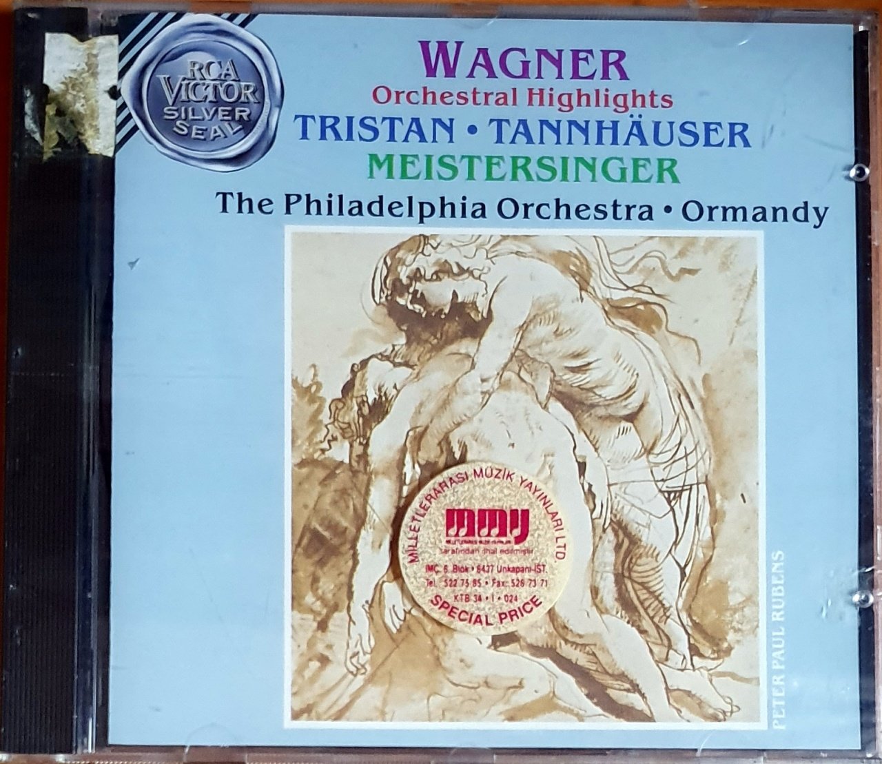WAGNER - TRISTAN, TANNHAUSER, MEISTERSINGER / ORMANDY, THE PHILADELPHIA ORCHESTRA (1990) - CD RCA VICTOR SILVER SEAL SIFIR