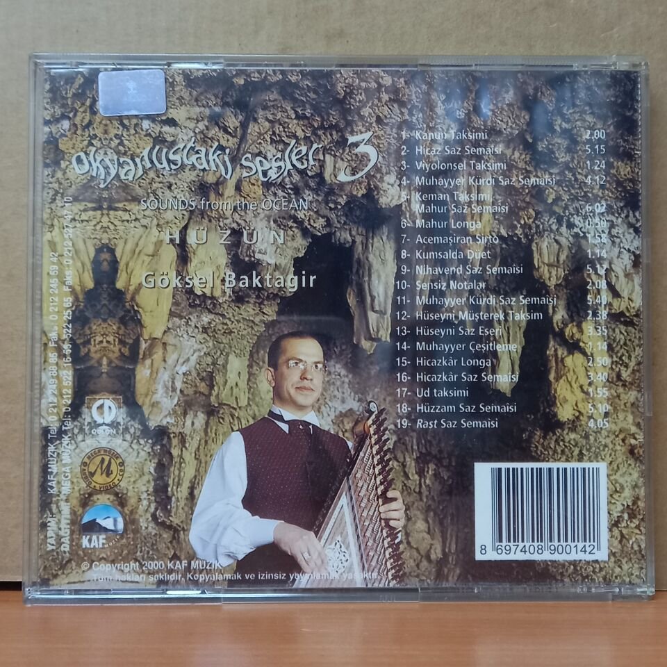 GÖKSEL BAKTAGİR - OKYANSTAKİ SESLER 3 / HÜZÜN (2000) - CD 2.EL