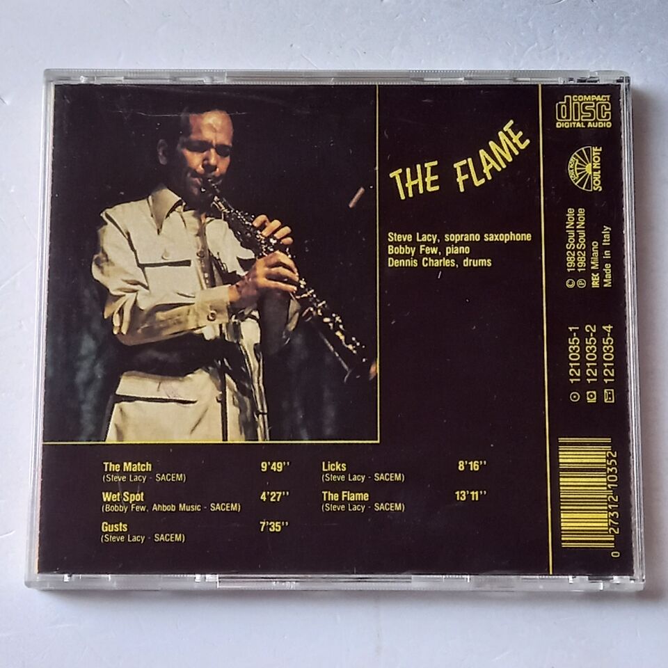 STEVE LACY, BOBBY FEW AND DENNIS CHARLES – THE FLAME (1982) - CD 2.EL