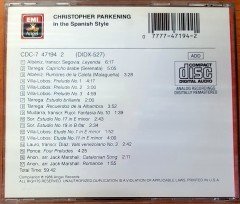 CHRISTOPHER PARKENING - IN THE SPANISH STYLE (1986) ANGEL RECORDS CD 2.EL