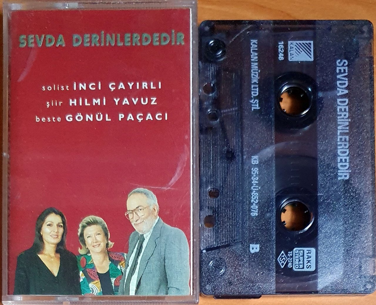 SEVDA DERİNLERDEDİR / İNCİ ÇAYIRLI, HİLMİ YAVUZ, GÖNÜL PAÇACI (1995) - KASET KALAN MÜZİK 2.EL