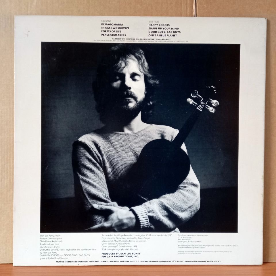JEAN-LUC PONTY – CIVILIZED EVIL (1980) - LP 2.EL PLAK
