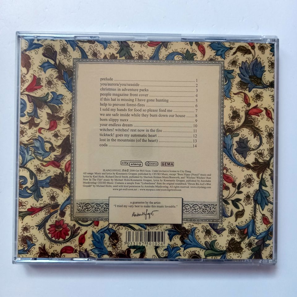 GET WELL SOON – REST NOW, WEARY HEAD! YOU WILL GET WELL SOON (2008) - CD 2.EL