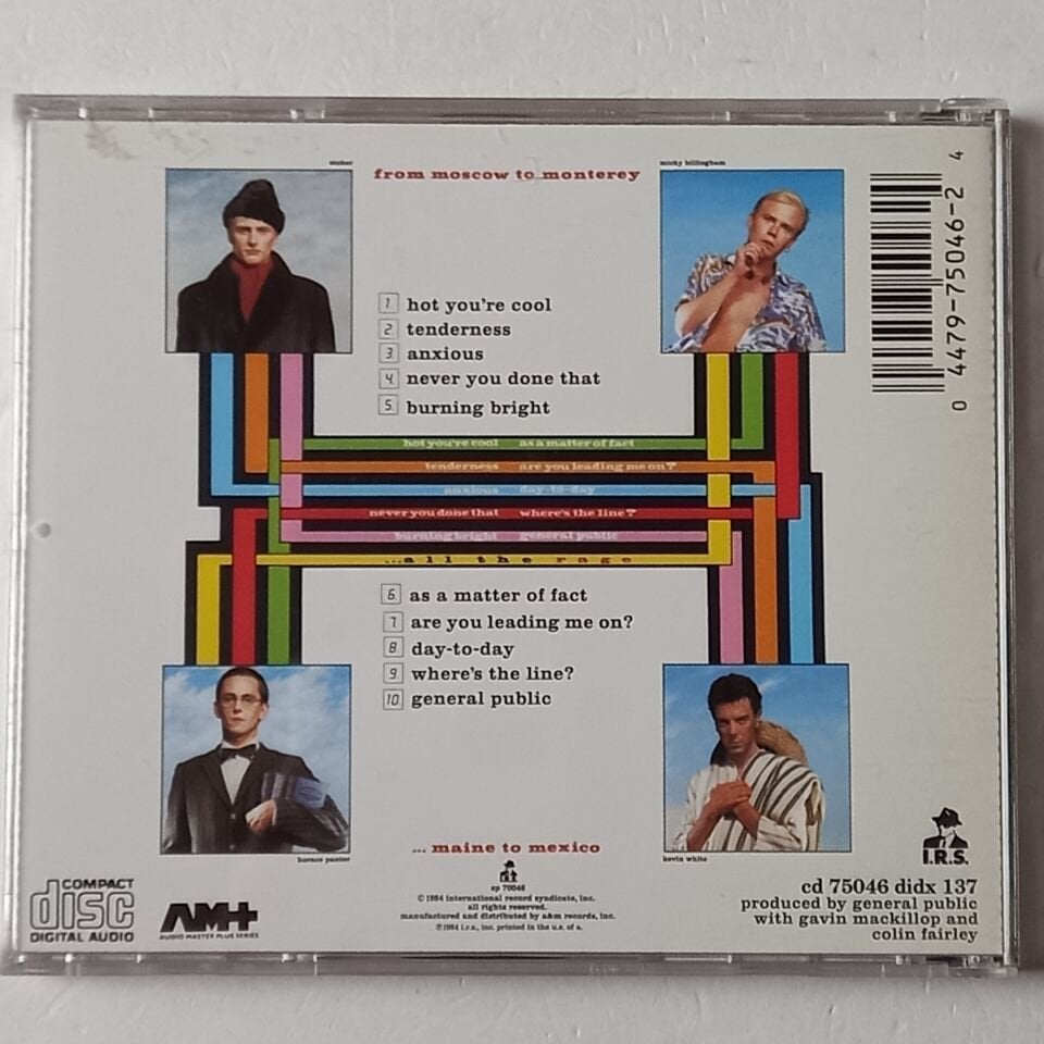 GENERAL PUBLIC – ALL THE RAGE (1984) - CD REISSUE 2.EL