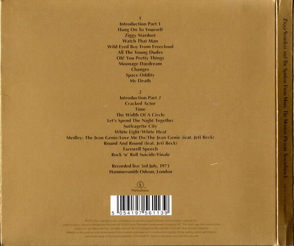 DAVID BOWIE – ZIGGY STARDUST AND THE SPIDERS FROM MARS: THE MOTION PICTURE SOUNDTRACK / 50TH ANNIVERSARY EDITION (1983) - 2CD REMASTERED 2023 REISSUE DIGISLEEVE AMBALAJINDA SIFIR