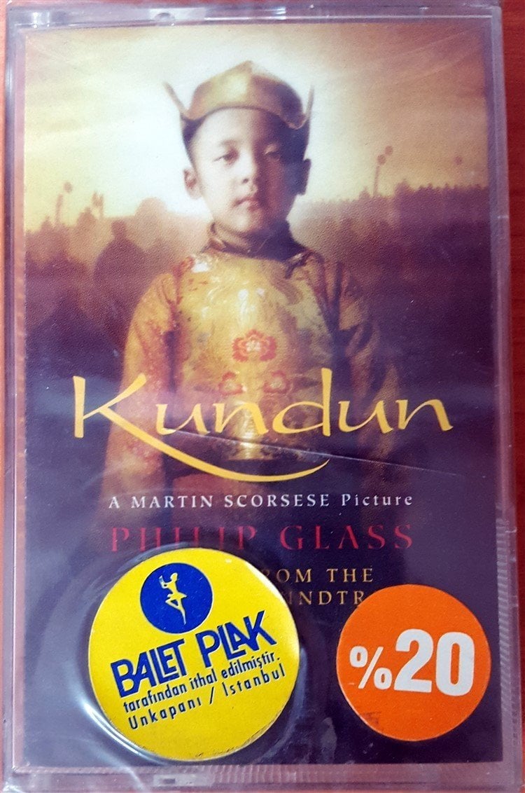 KUNDUN - SOUNDTRACK PHILIP GLASS (1997) CASSETTE MADE IN GERMANY ''NEW''