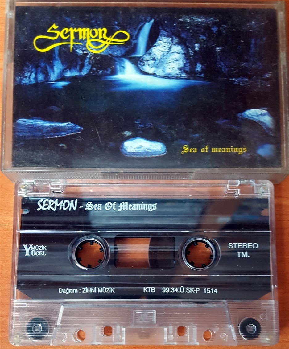 SERMON - SEA OF MEANINGS (1999) YUCEL MUZIK [TURKISH GOTHIC METAL EP/DEMO] CASSETTE MADE IN TURKEY ''USED''