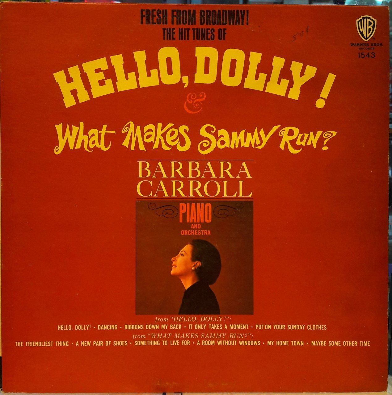 BARBARA CARROLL - HELLO DOLLY!, WHAT MAKES SAMMY RUN? - PLAK 2.EL