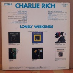 CHARLIE RICH - LONELY WEEKENDS (1969) - PLAK 2.EL