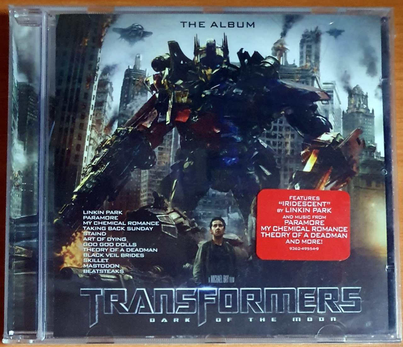 TRANSFORMERS: DARK OF THE MOON SOUNDTRACK / LINKIN PARK, PARAMORE, STAIND, MY CHEMICAL ROMANCE, MASTODON, ART OF DYING (2011) - CD SIFIR