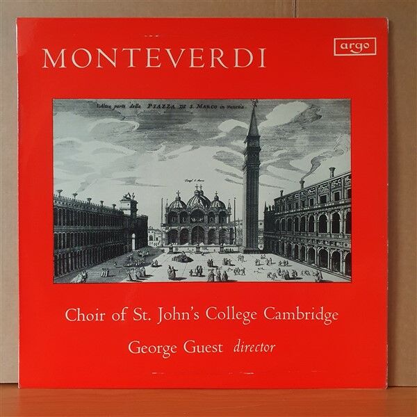 MONTEVERDI / CHOIR OF ST. JOHN'S COLLEGE CAMBRIDGE, GEORGE GUEST (1966) - LP 2.EL PLAK